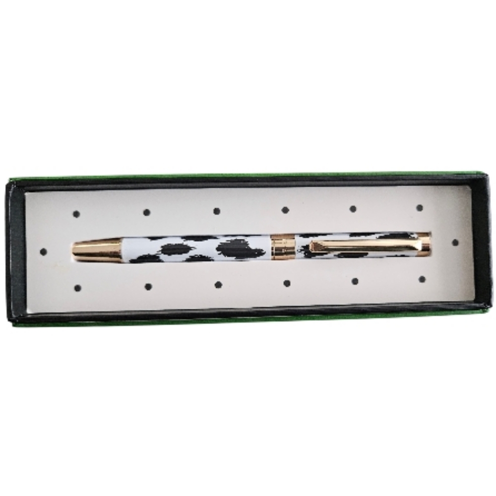 Kate Spade New York Modern Leopard Ballpoint Pen & Gift Box - NWT